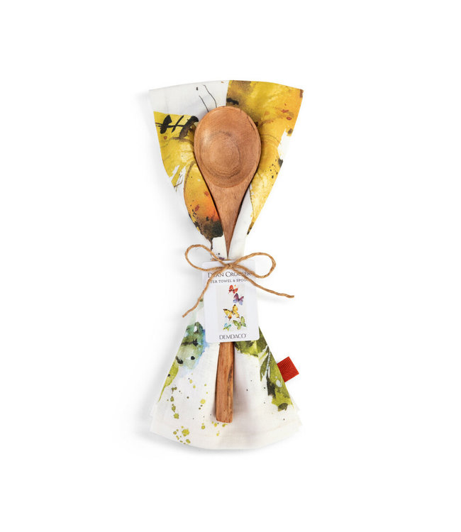 Demdaco Flock of Butterflies Kitchen Towel & Utensil Set