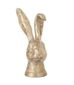 RAZ Imports 10.75" Distressed Gold Rabbit Bust