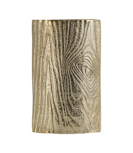A&B Home Wood Texture Aluminum Vase