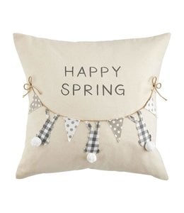 MudPie Happy Spring Pillow