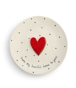 Demdaco Heartful Home Giving Plate