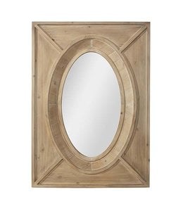 RAZ Imports 42" Rectanlgular Wooden Mirrored Wall Decor