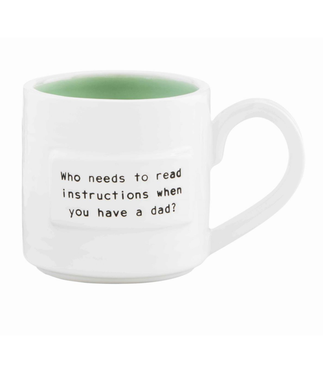 MudPie Dad Sentiment Mug- Green