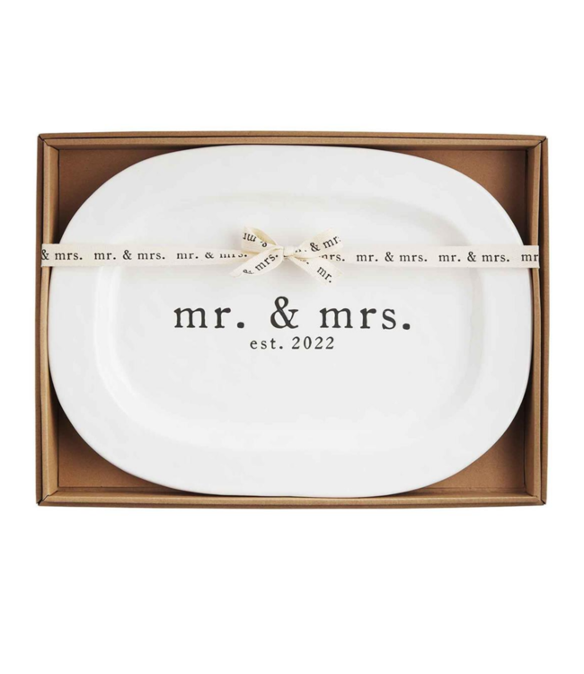 MudPie Mr. & Mrs. 2022 Platter