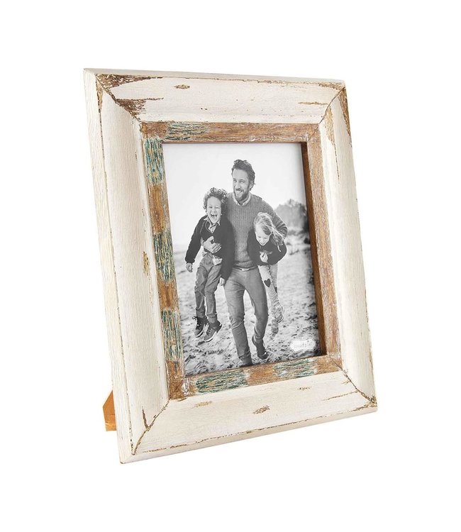 MudPie Large Cream Weathered Frame