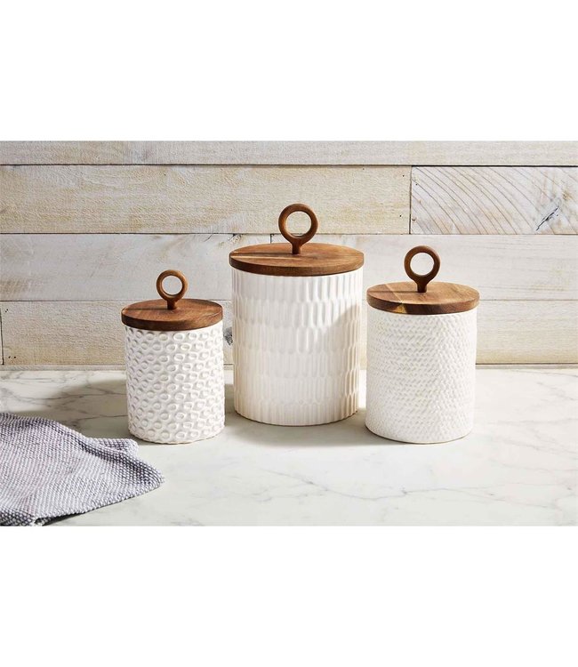 MudPie Stoneware Canister Set