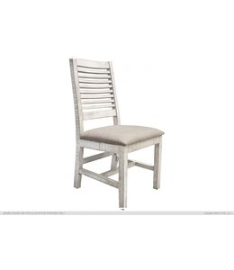 IFD Solid Wood Chair w/Fabric Seat