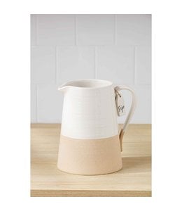 MudPie Stoneware Sip Pitcher