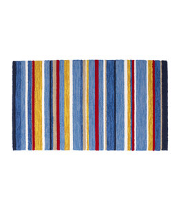 Evergreen Indoor/Outdoor Hooked Rug, Summertime Stripe