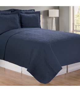 C&F Home Indigo King Matelasse