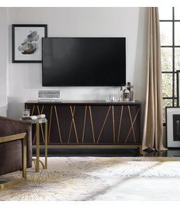 Hooker Furniture Black & Gold Entertainment Console