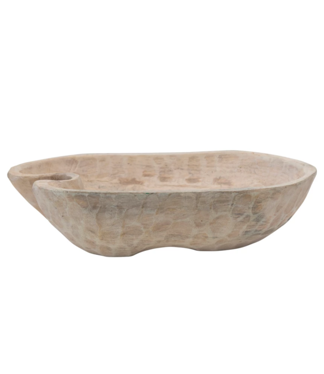 Bloomingville Hand-Carved Mango Wood Bowl