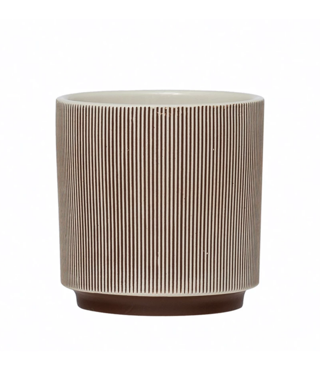 Bloomingville Textured Stoneware Planter