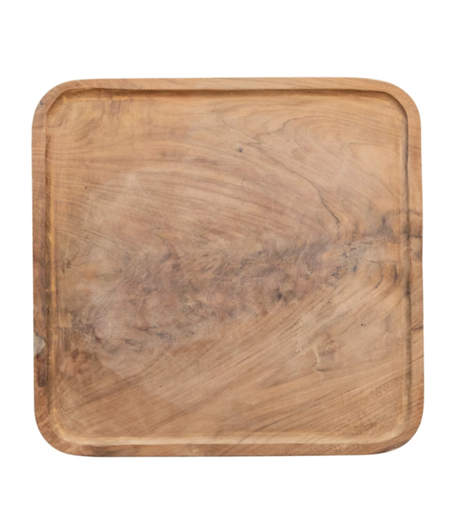 Bloomingville Square Teakwood Tray