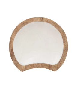 Creative Co-Op Enameled Mango Wood Spoon Rest