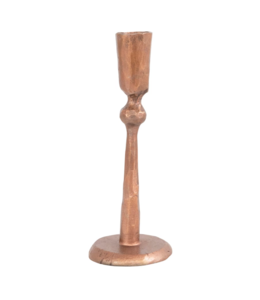 Creative Co-Op Hand-Forged Iron Taper Holder, Antique Copper Finish