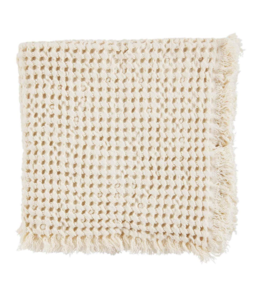 MudPie Cream Waffle Weave Napkin Set