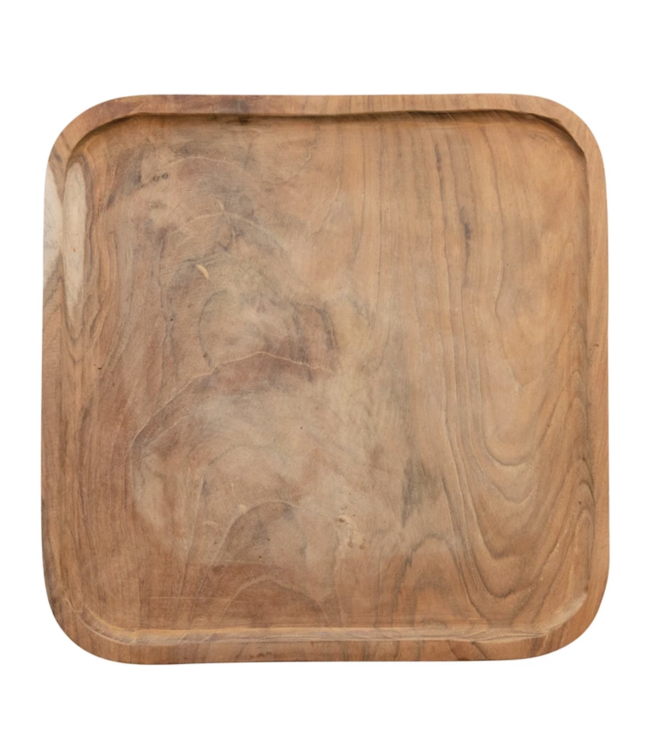 Bloomingville Square Teakwood Tray