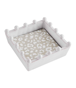 MudPie Leopard Napkin Caddy Set