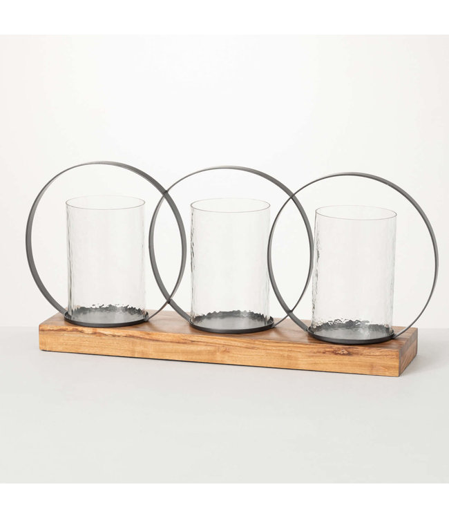 Sullivans Gift Triple Hurricane Candle Holder