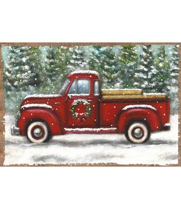Primitives By Kathy Paper Placemat Pad - Red Truck
