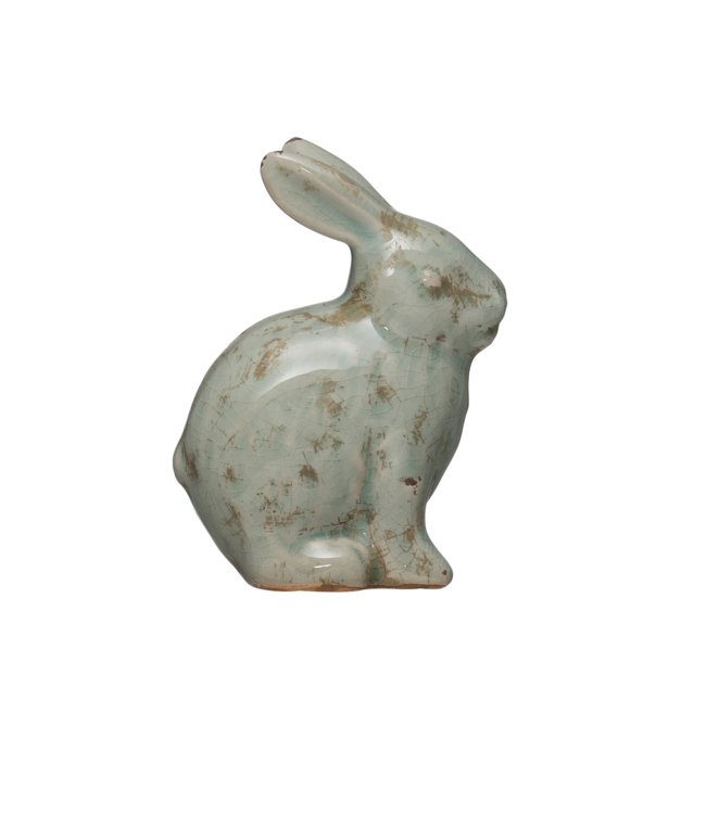 Creative Co-Op Distressed Terracotta Rabbit