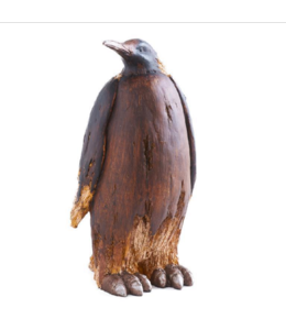 K&K Interiors Brown Resin Penguin w/Head Right