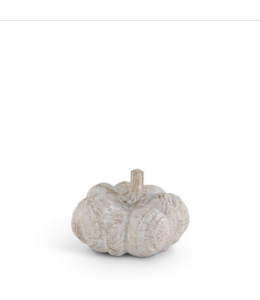 K&K Interiors Whitewashed Wood Look Pumpkin