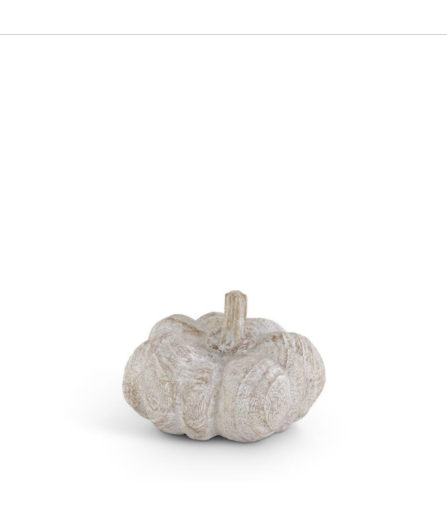 K&K Interiors Whitewashed Wood Look Pumpkin