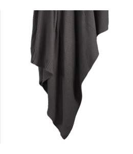 Hiend Accents Cotton Knit Throw- Full- Slate