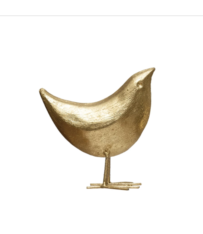 Creative Co-Op Metal Bird, Gold Finish