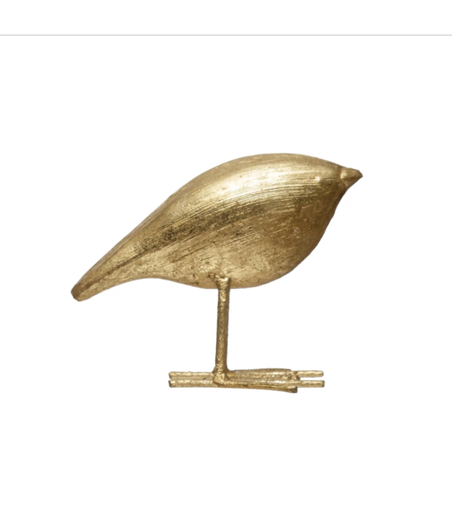 Creative Co-Op Metal Bird, Gold Finish