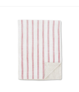 K&K Interiors Cream w/Red Stripe Table Runner