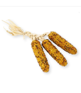 K&K Interiors Set of 3 Yellow Beaded Corn