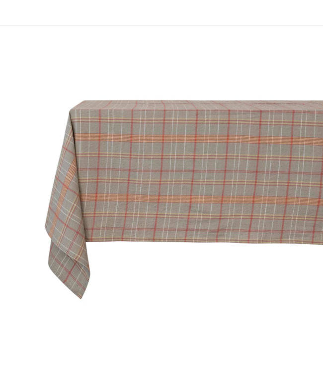 Creative Co-Op Woven Cotton Plaid Tablecloth, Multi Color