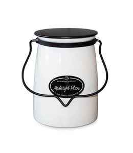 Milkhouse Candle Company Butter Jar 22 oz: Midnight Plum