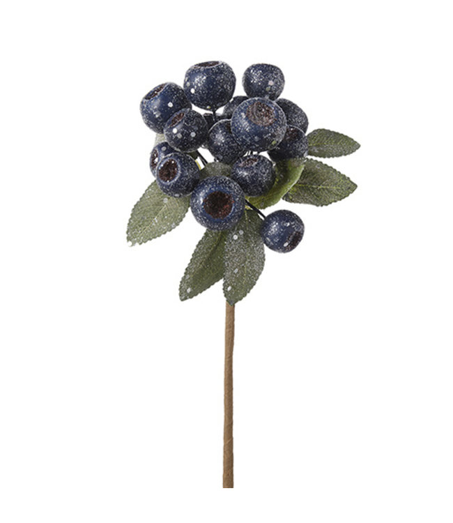 RAZ Imports Glittered Blue Pod Cluster Pick