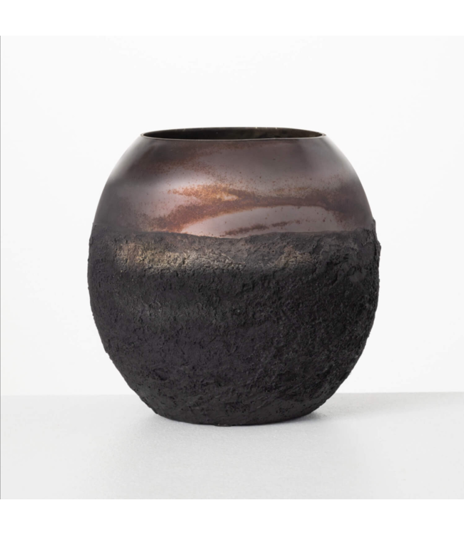 Sullivans Gift Dark Iridescent Bowl Vase