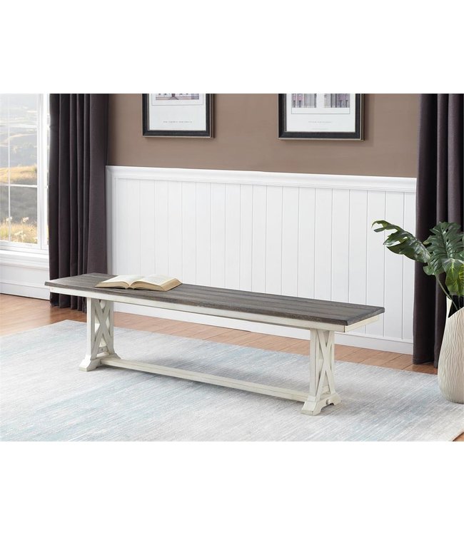 Coast to Coast Bar Harbor Cream Dining Bench