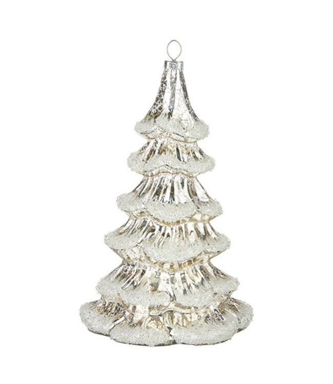 RAZ Imports Frosted Tree Ornament