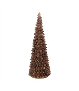 Creative Co-Op Handmade Pili Seed Tree, Brown