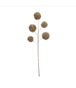 Creative Co-Op Tinsel Ball Pick, Champagne Finish