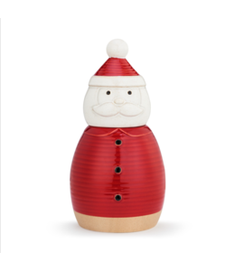 Demdaco Snow Day Santa Cookie Jar