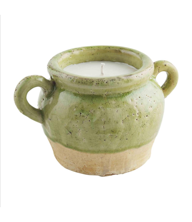 MudPie Green Pot Candle