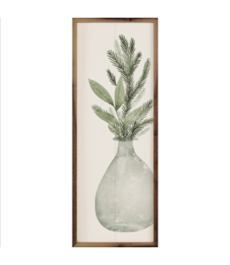 Kendrick Home Pine Branches In Vase White