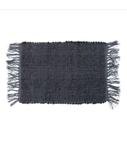 Creative Co-Op Woven Jute & Cotton Placemat w/ Fringe