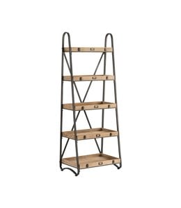 Crestview Collection Voyager Metal and Wood Tiered Etagere