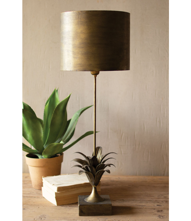 Kalalou Antique Gold Metal Table Lamp