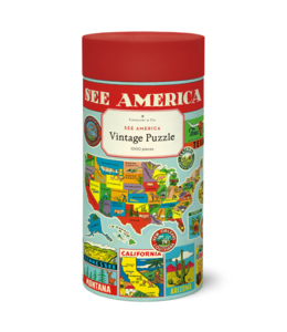 Cavallini & Co. See America 1,000 Piece Puzzle