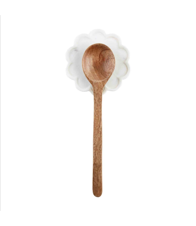 MudPie Scalloped Spoon Rest Set